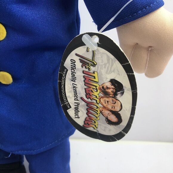 Three Stooges Moe Police Uniform 16" Plush Doll Collectible. Please Read. - Picture 14 of 16